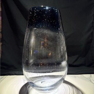 Elegant Clear Glass Vase